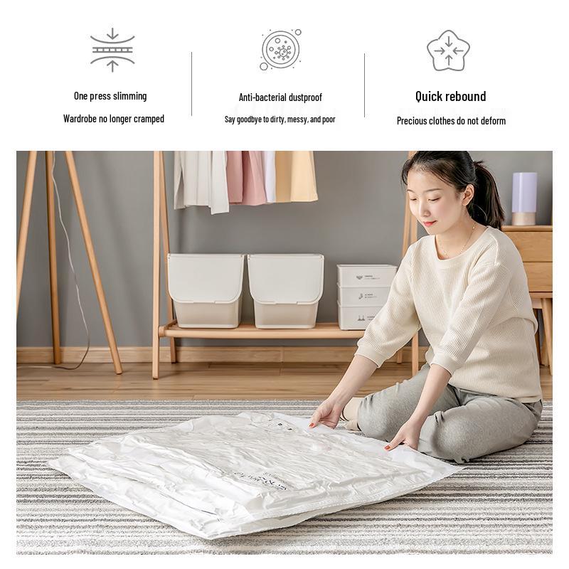 Vakuum-Kompressions-Aufbewahrungsbeutel für Steppdecken, Kleidung und Daunenjacken