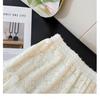 Elegant French-Style Lace-Trim High-Waisted A-Line Skirt for Women - Autumn/Winter Collection