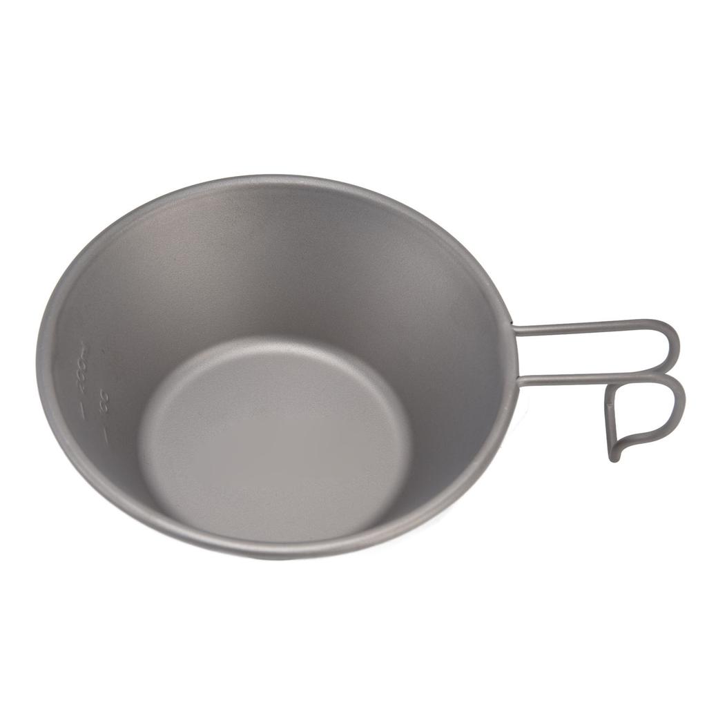 Ultralight Camping Cookware Outdoor Camping Picnic Bowl Cup with Folding Handle for Hiking