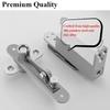 360 Degree Rotating Door Pivot Hinges Soft Close Spring Invisible Door Hinges  Hidden Installation