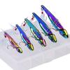5PCS with 3D Eyes VIB Sequins Lures Double Treble Hooks Swimbait Lures  Bass Fishing