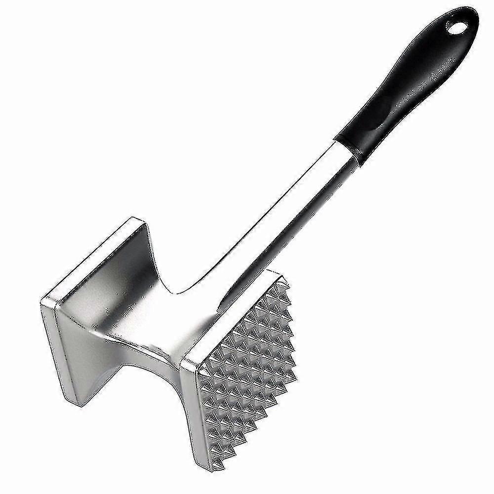 Large Meat Tenderizer Mallet Tool Sturdy Stainless Steel Steak Pounder Hammer For Beef Veal Chicken Breasts