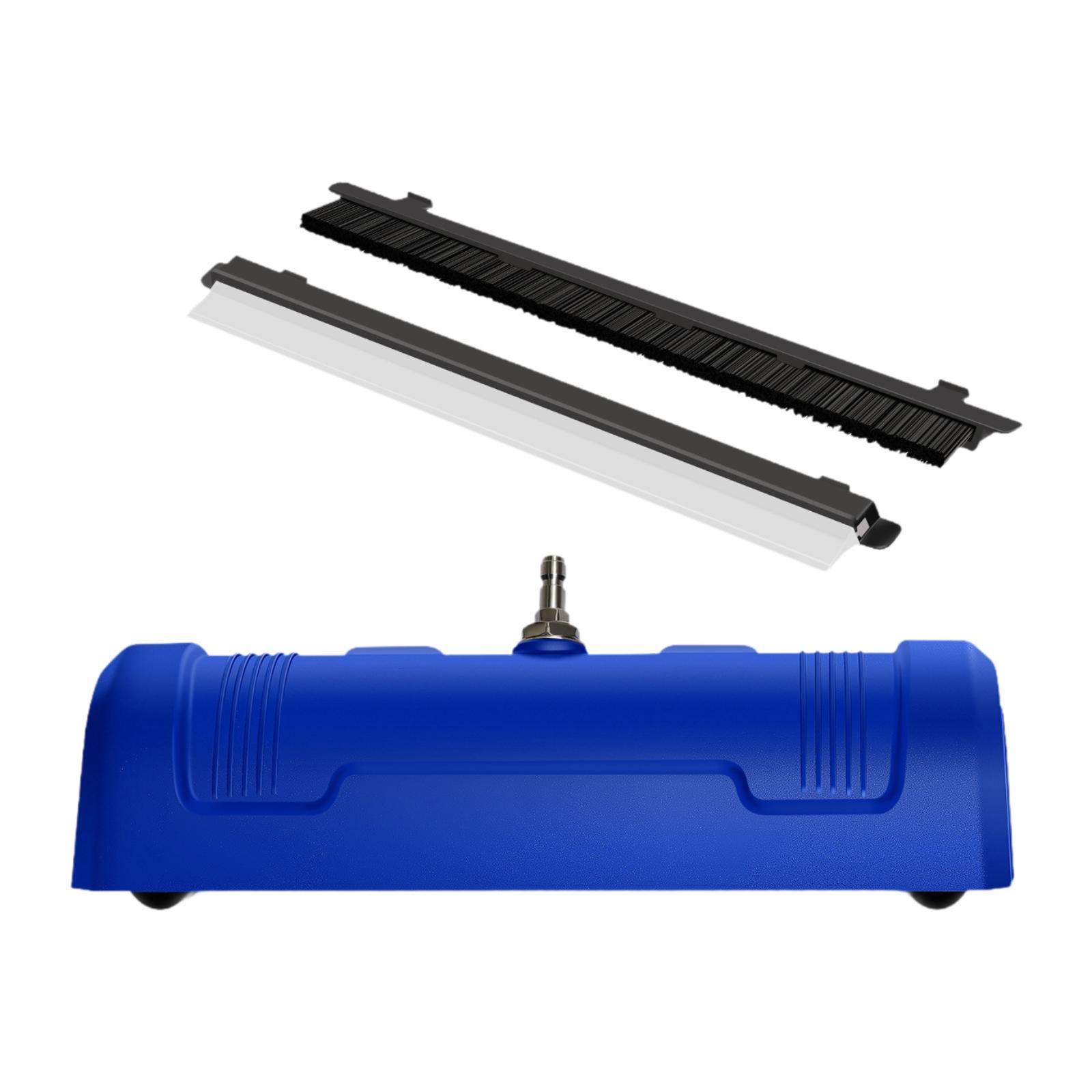 

Portable High Pressure Washer Cleaner Attachment with Splash Guard and Integrated Brush for Household Driveway and Deck синий
