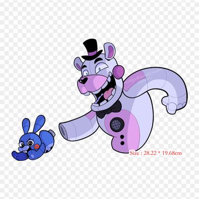 Fnaf Sister Location Funtime Freddy Fanart Five Nights At Freddy's S Iron-on Transfers For Clothing Tshirt Bag Heat Transfer Stickers Iron On Patches