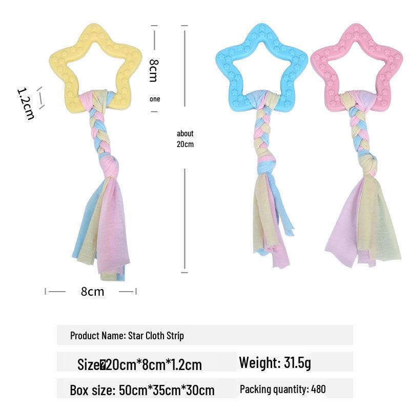 Durable Cotton Rope Knot Dog Toy - Bite-Resistant, Indestructible Molar Ball for Puppies