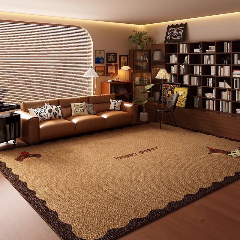 Cartoon Puppy, Large Area Covered With Living Room Floor Mat, DirtResistant And Easy To Take Care Of Household Floor Mat, NonSlip Crystal Velvet