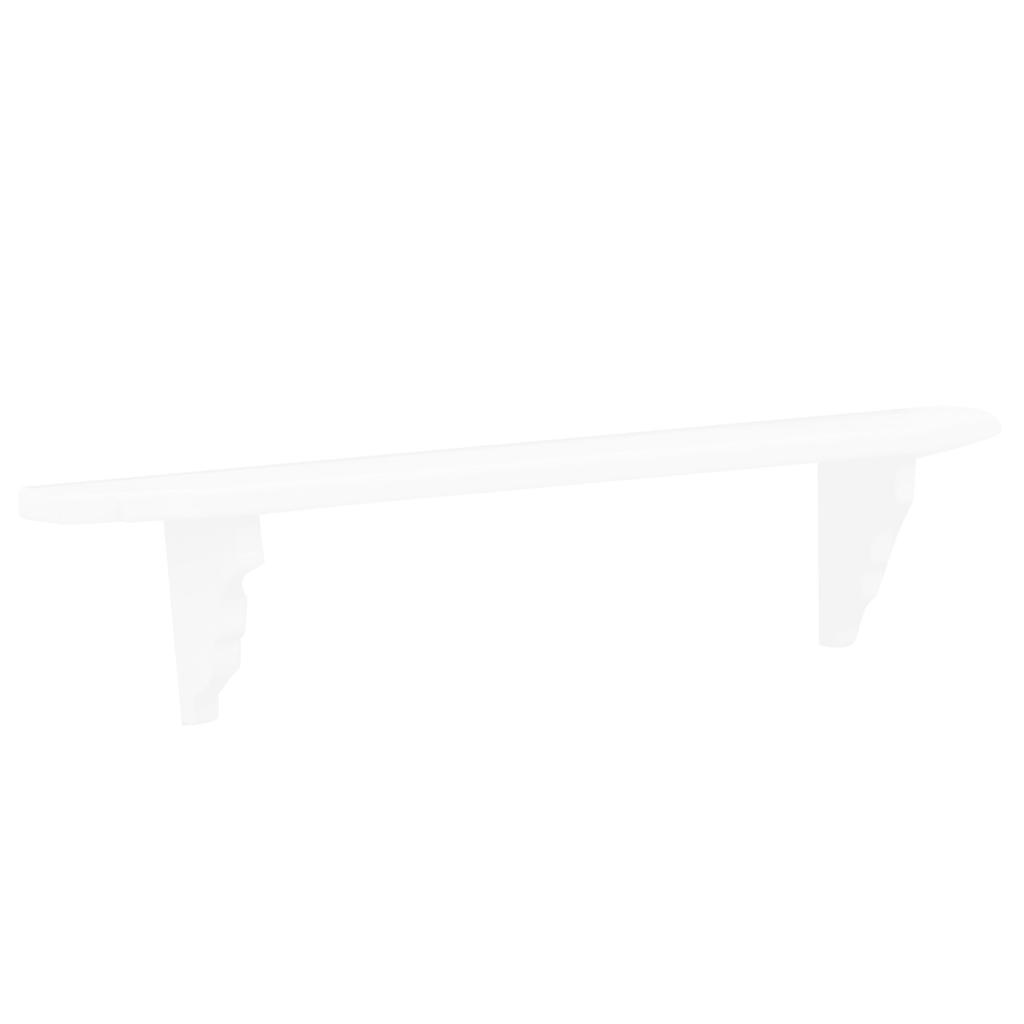 1:12 Dollhouse Wall Shelf Wooden Miniature Bathroom Furniture Decoration Accessory White