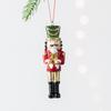 Ciondolo Soldatino Schiaccianoci in Resina da 10 cm per Decorazioni dell'Albero di Natale