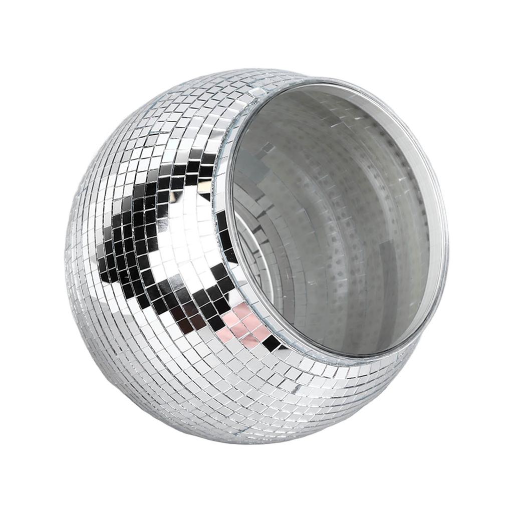 Disco Ball Ice Bucket Plastic Large Capacity Party Drink Bucket for Beer Cocktail Wine Silver