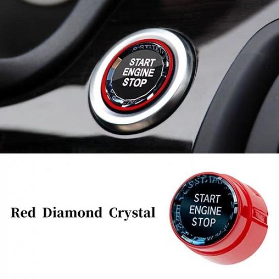 

Red Crystal Engine Start Stop Button Switch Cover For BMW F01 F10 F11 5 7 Series