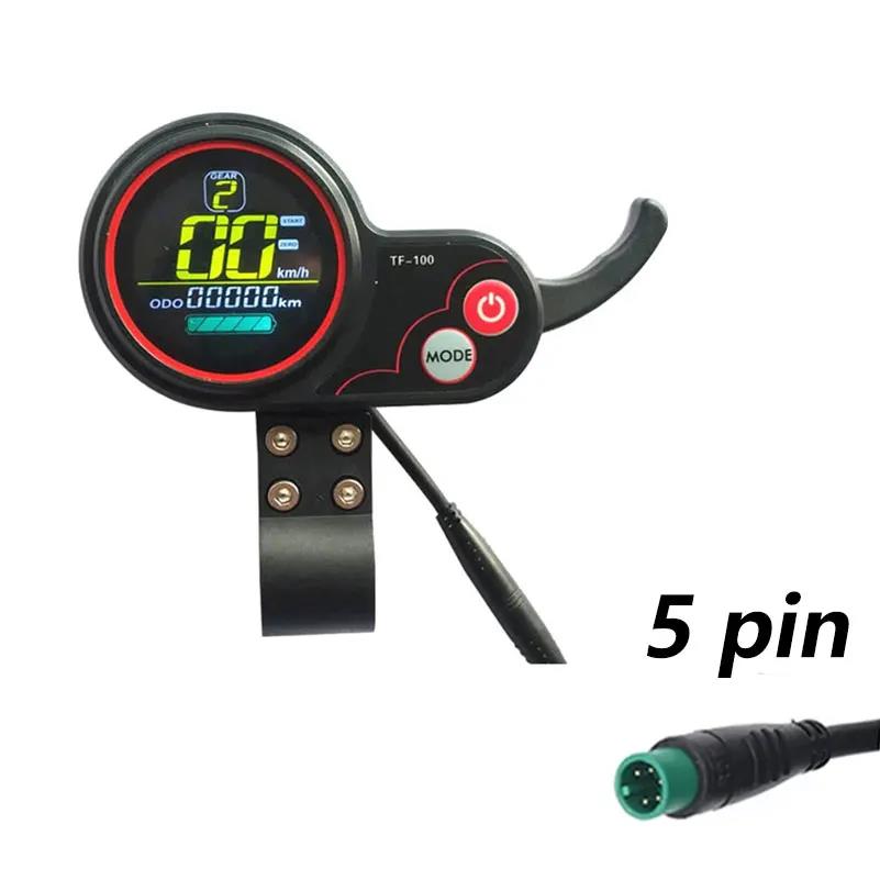 LED Display Gasgreb Instrument TF-100 5-pins til Kugoo M4 Pro Elektrisk Løbehjul E-Scooter Tommelfinger Tilbehør Gashåndtag 2