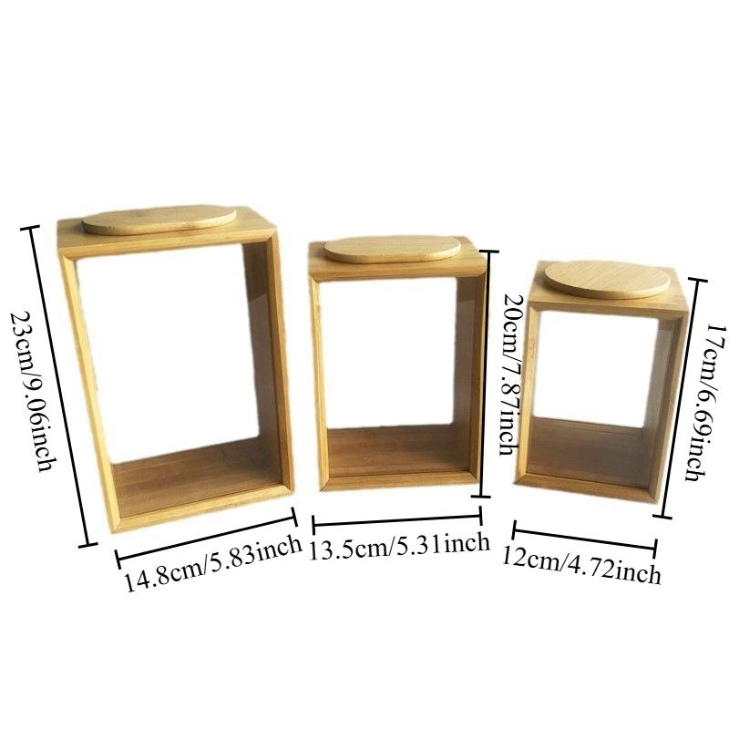 Large Capacity Tea Can Coffee Shop Household Sealed Snack Nut Storage Container Universal Storage Bamboo Jar