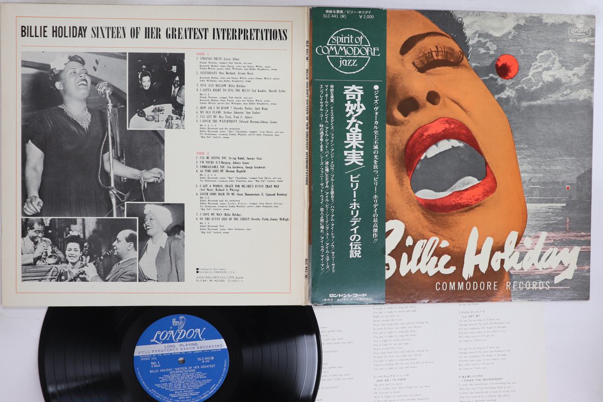 

LP Пластинка БИЛЛИ ХОЛИДЕЙ - Шестнадцать Ее Величайших Интерпретаций SLC441 LONDON 1972 Япония Оби Джаз Б/у
