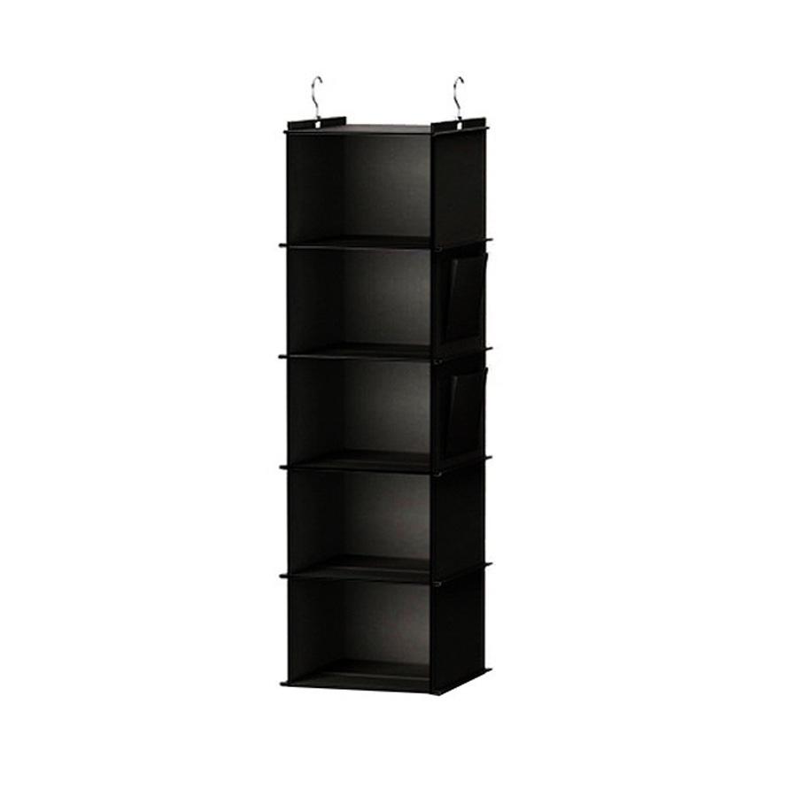 Multi-layer Washable Hanging Wardrobe Organizer with Metal Hooks and Bamboo Strips