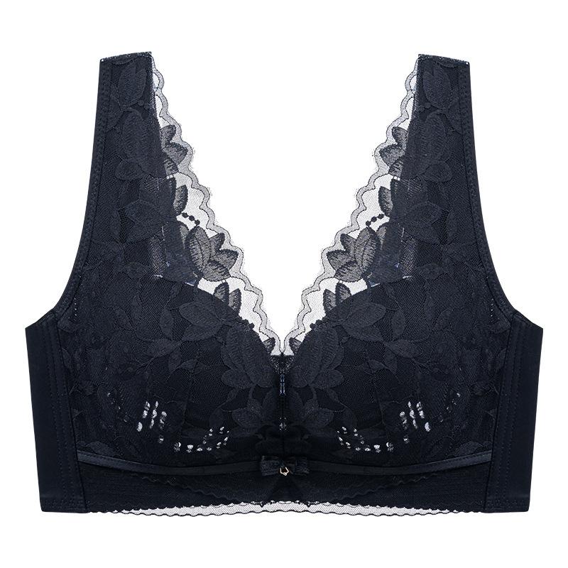 Sexy Lace Bra Women's Thin Anti Sagging Bra No Steel Ring Bra