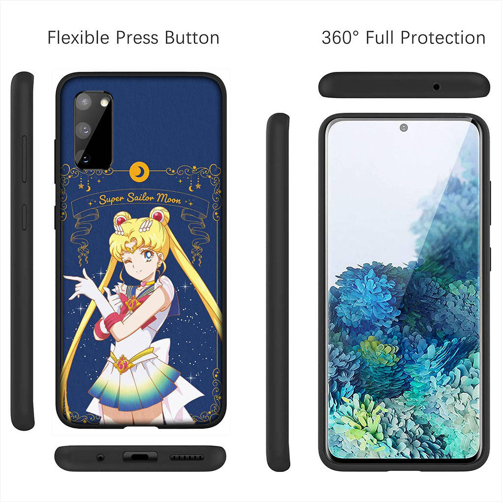 Hülle für iPhone 16 15 Xiaomi Redmi Note 14 13 12 11 Pro Max X 8 9 16e Samsung Galaxy S25 S24 S23 Moto G85 OPPO Huawei Sailor Cartoon Moon Handyhülle