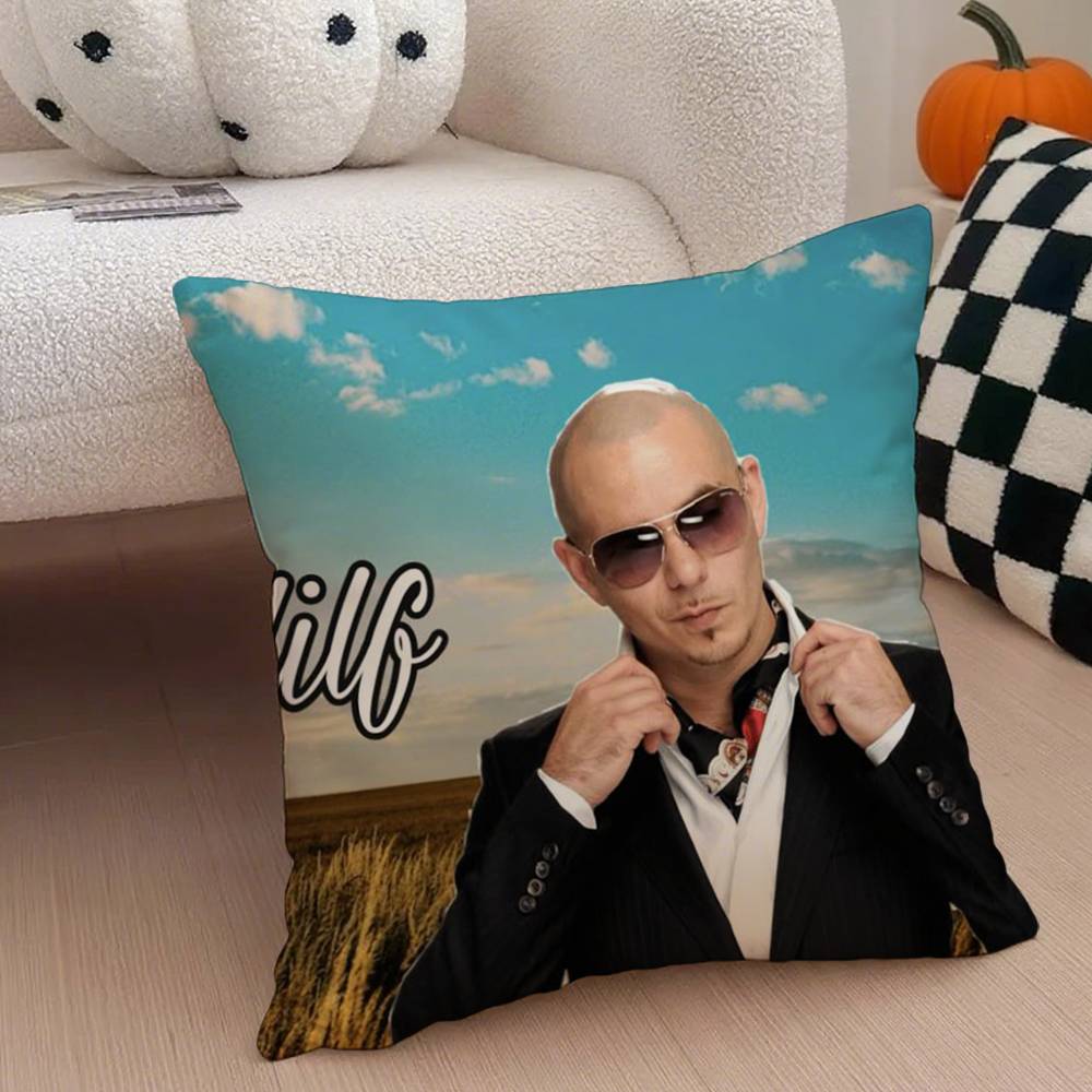 Anime P-Pitbull Pillow Case Anti-Dustmite Pillowcase Invisible Zipper Silky Short Plush Sofa Cushion Cover