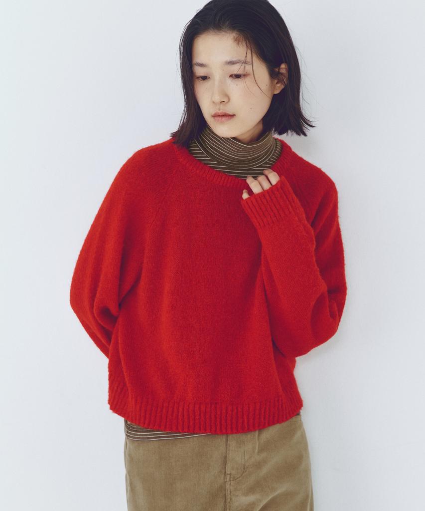 CITTA Essential Alpaca Wool Round Knit_Ctk251(Red)