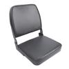 Folding Boat Seat Low Back Boat Chair Comfortable Padded Pontoon Boat Seat with Backrest