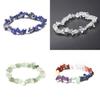 Exquisite Natural Irregular Rock Crystal Gemstone Chips Stretch Strand Bracelet