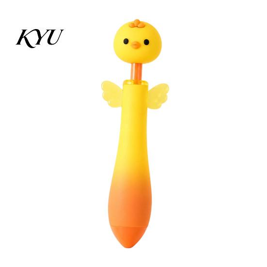 Cartoon Pens with Wings Cute Animal Ballpoint Pen, 0.7mm Smooth Writing Retractable Gel Stationery Gifts for Kids Pens, Owl/Chick/Penguin/Honeybee Pen