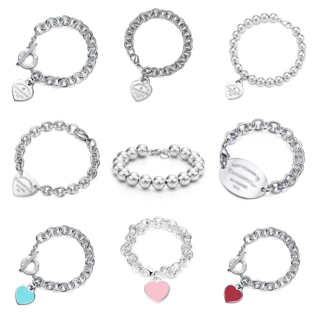 Classic Enamel Heart Bracelet for Women with Clasp Heart Pendant