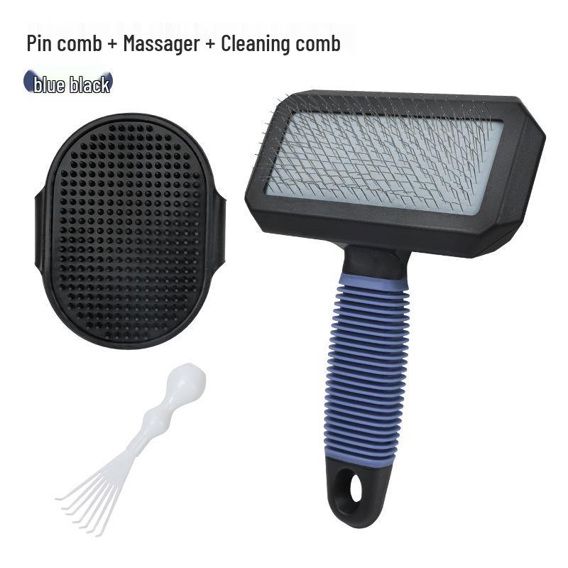 Pet Hair Removal Fluffy Comb - Air Cushion Pin Comb for Dogs & Cats