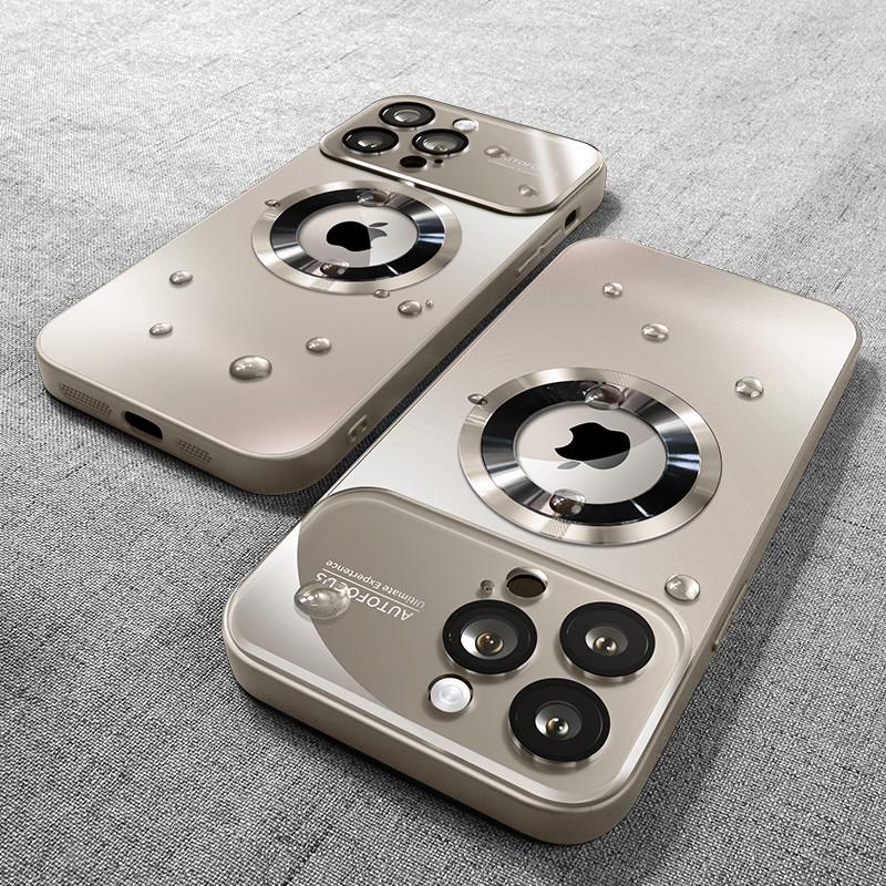 Luxury Glass Camera Lens Protection Case For iPhone 16 Pro Max 14 Plus 11 12 13 15 Pro Max 16E For Magesafe Magnetic Phone Cover