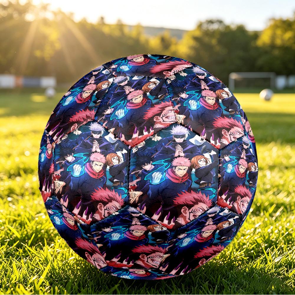 Jujutsu Kaisen Size 5 Soccer Ball, Durable Standard Football For Training Match Outdoor Sports