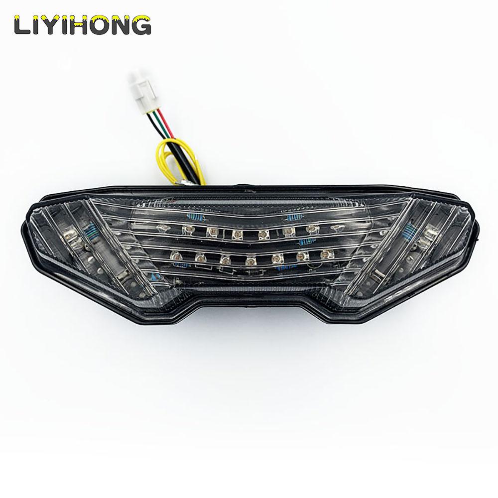 

LED Tail Light Turn Signal For YAMAHA MT09 FZ09 FJ09 MT09 Tracer 900/9/GT 700/7/GT MT10 FZ10 Motorcycle Rear Brake Light Flasher Clear 1
