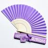 Delicate Packaging Organizers Silk Bamboo Fan Beach Outings Children Girl Boys