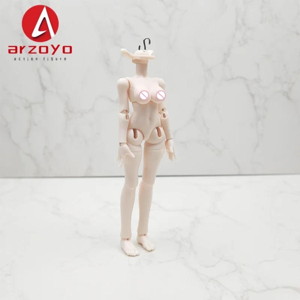 1/8 Maßstab Mitian 2. Generation Flexibler BJD Gelenkkörper mit austauschbarer Brust 16cm Actionfigur Körperpuppe