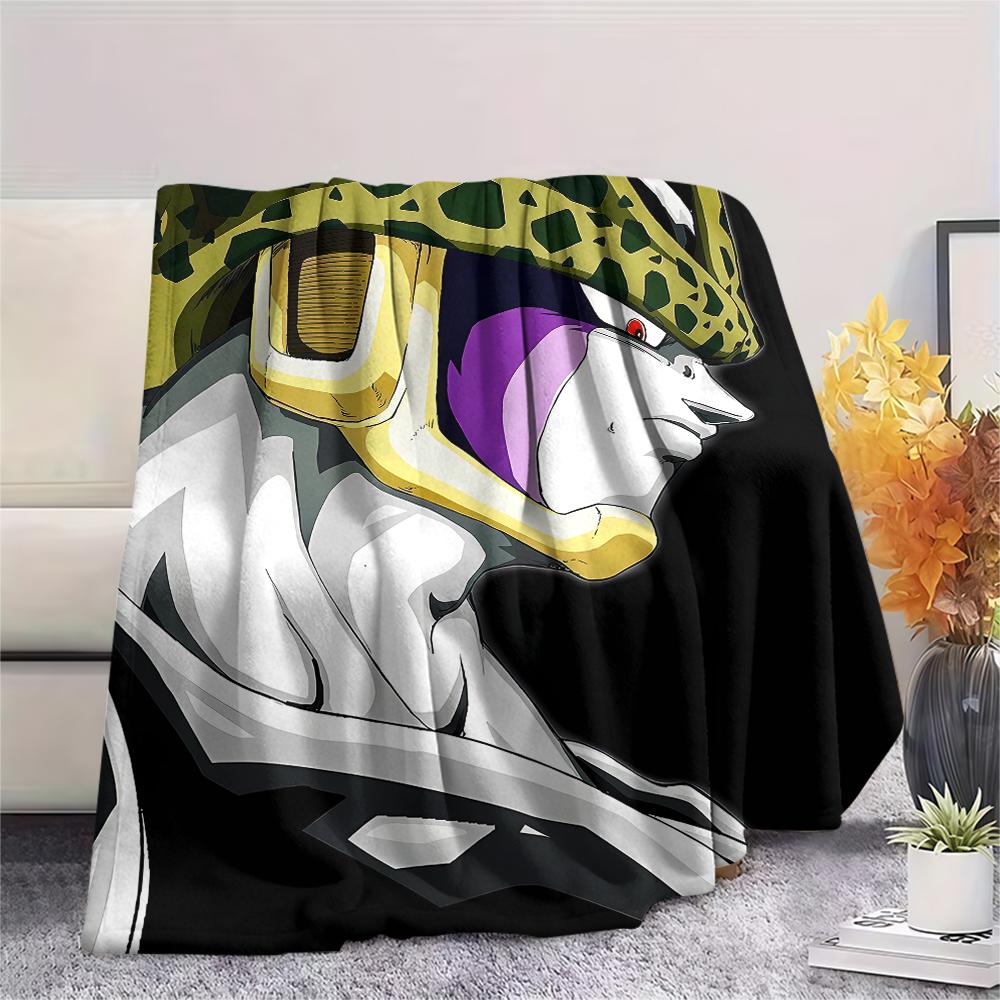 Dragon Ball character Print Flannel Blanket High quality Comfortable for All Seasons Home Decor Warmth and Comfort Perfect for Christmas Gifts