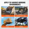 Clamp On Debris Forks To 48" Bucket, 2600 Lbs Capacity Heavy Duty Clamp On Pallet Forks Bucket Attachments, Fit for Loader Bucket Skidsteer Tractor To