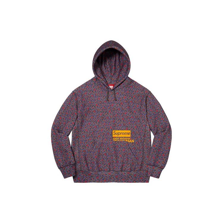Supreme X JUNYA WATANABE COMME Des GARONS MAN Hooded Sweatshirt 'Black Blue' Men's SUP-FW21-277