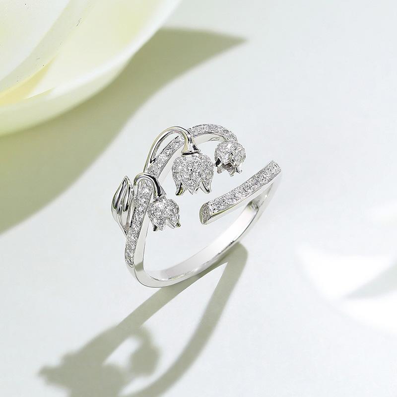Rose Bud Three-Dimensional Open Ring, Light Luxury, Exquisite And Beautiful Design, Adjustable Seiko Ring