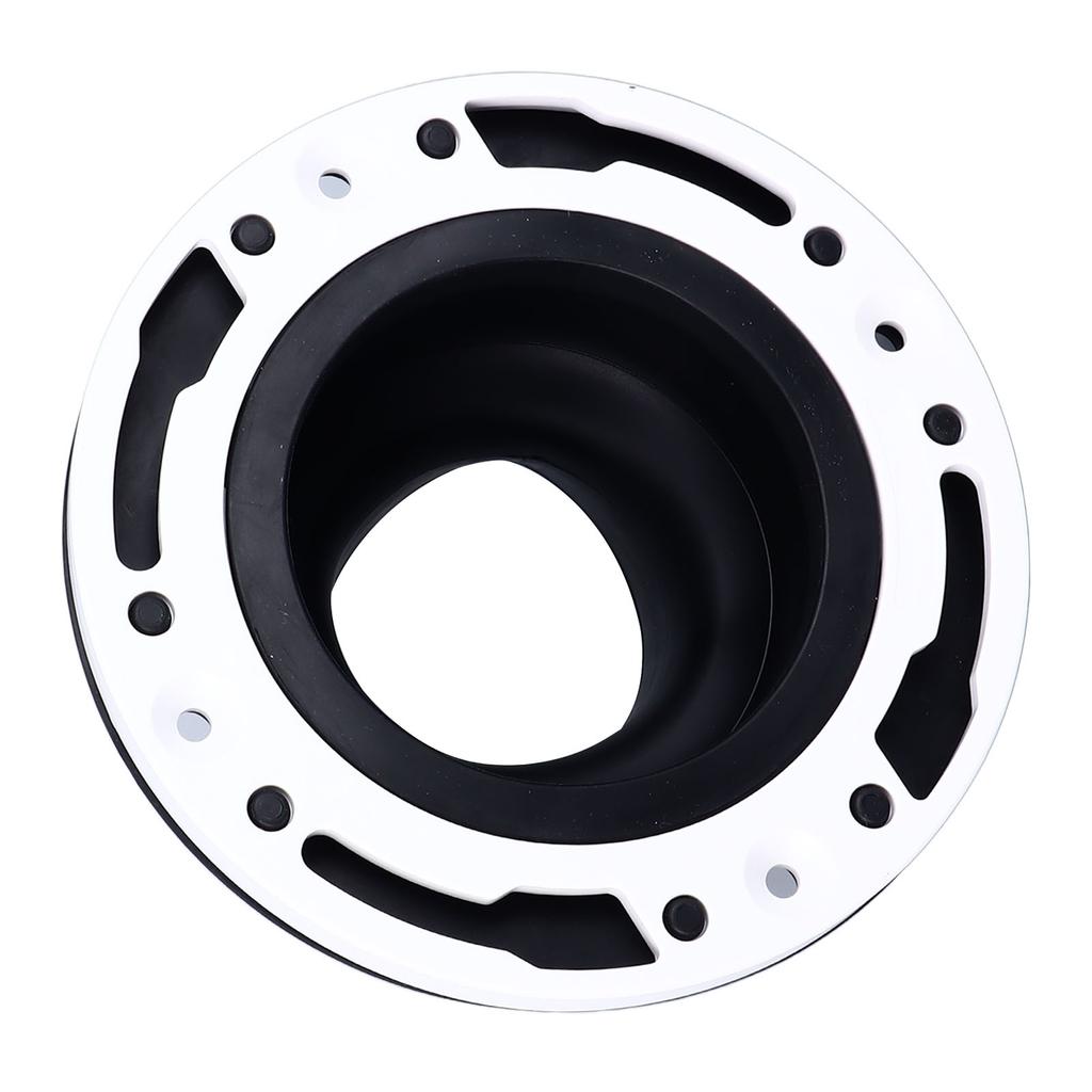 Kit de Reparare Flanșă Toaletă Negru Silicon Durabil ABS Instalare Ușoară Kit de Înlocuire Flanșă Toaletă