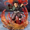 22cm Demon Slayer Kamado Tanjirou Hinokami Kagura Anime Figure Model Statue Boys Collection Desktop Decoration Ornament Playthings Present