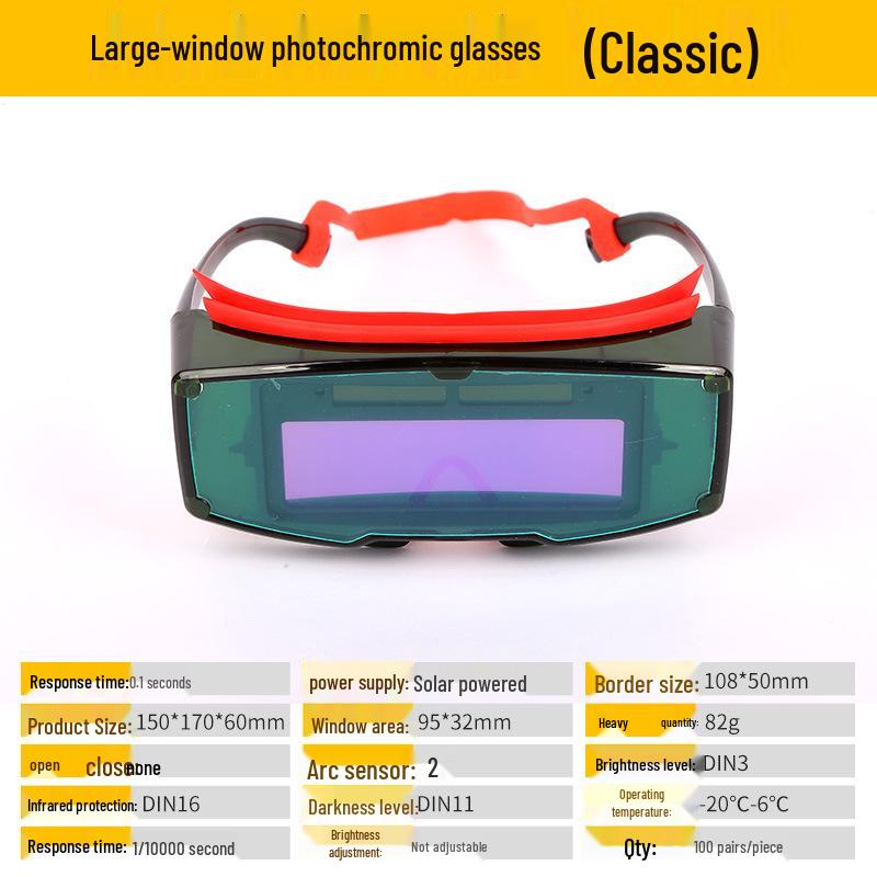 

Автоматически затемняющиеся сварочные очки: Фотохромные, Антибликовые, Защита от дуги, Защита истинного цвета для сварщиков