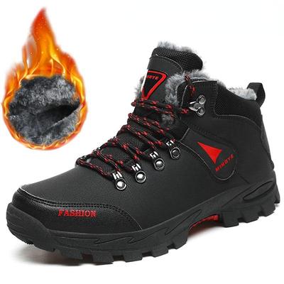 Herren-Winter-PU-Schuhe, warme High-Top-Herren-Winterschuhe, große Größe 39–47