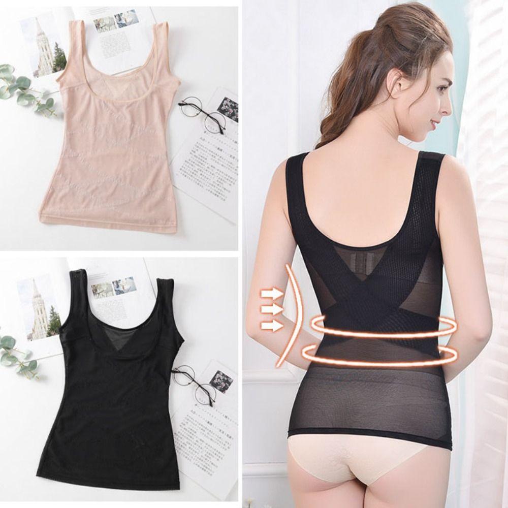Seamless Body Shaping Underwear Abdomen Postpartum Vest Elastic Women's Corset Top  Gym