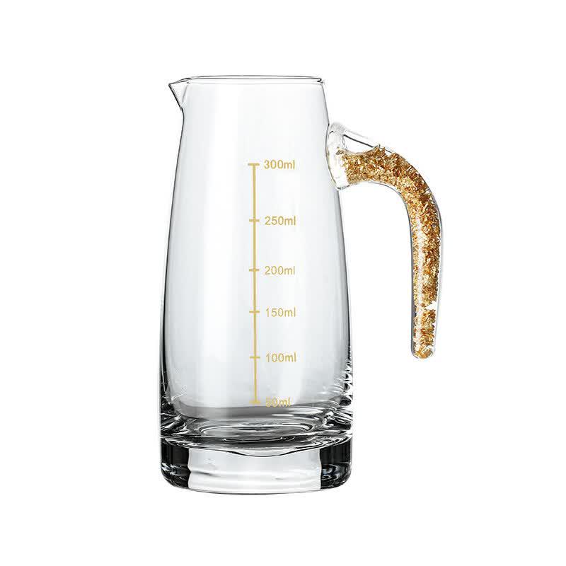 Gold Foil Glass Wine Decanter
