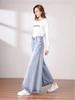 Women's High-Waist Wide-Leg Cropped Jeans