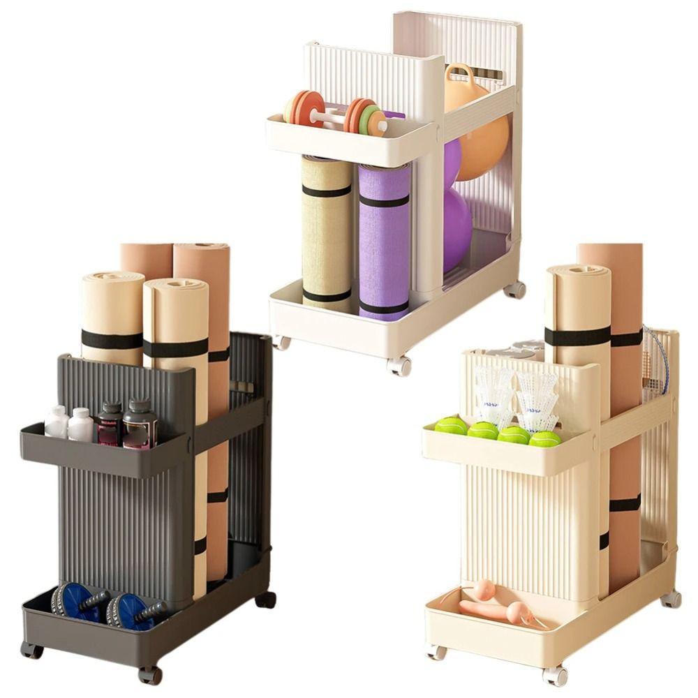 Save Space Yoga Mat Storage Basket Multi-functional Fitness Equipment Organizer  Home
