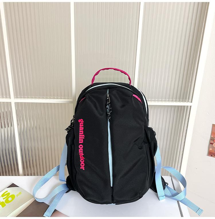 Schoolbag Japanese ins new high-value fresh contrasting backpack female students lightweight outdoor sports large-capacity backpack