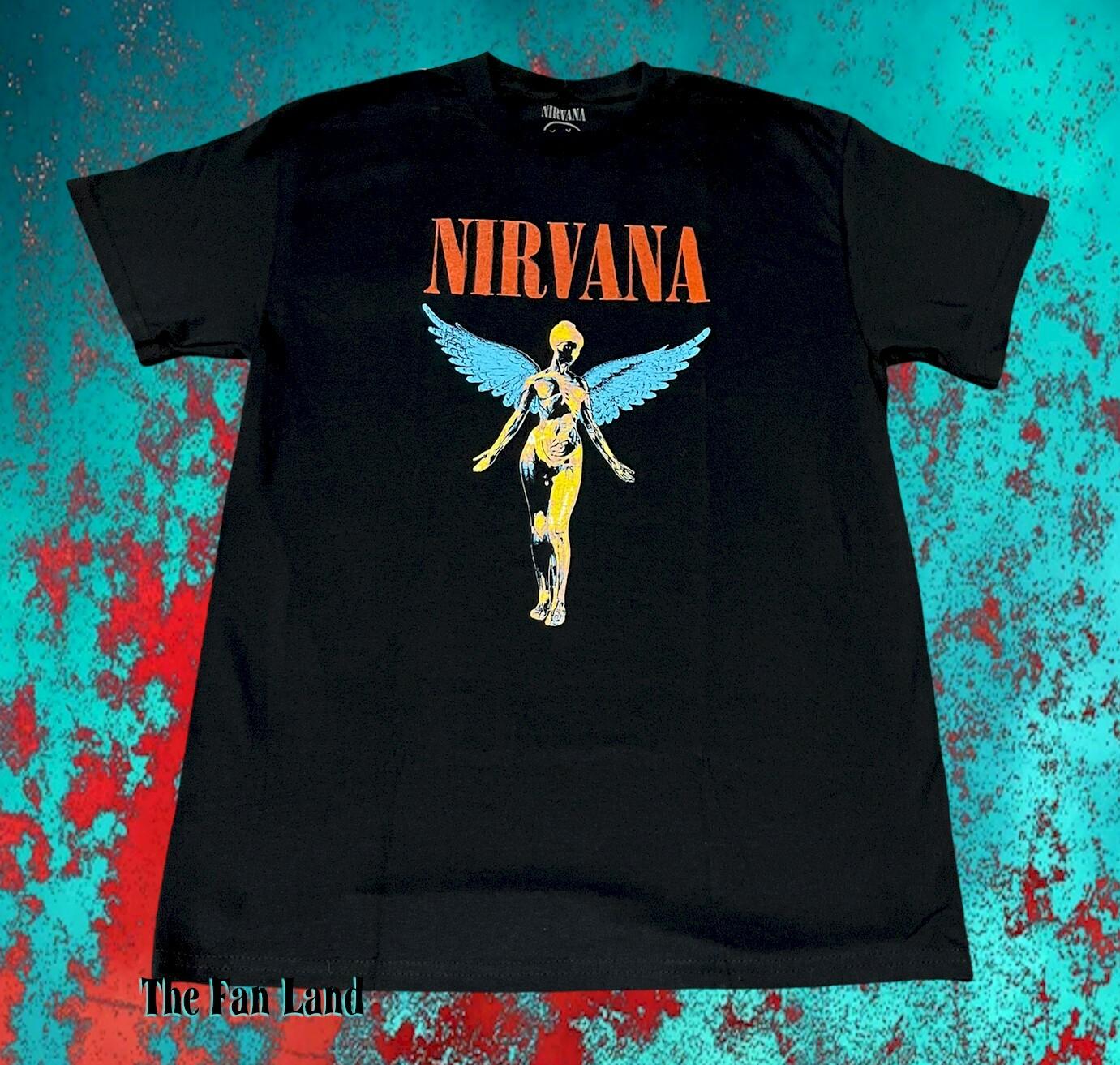 26 New Nirvana In Utero Angel Classic Rustic Grunge Men s Vintage T-Shirt Unisex T-Shirt M