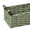 Yousheng Rectangular Storage Basket with Handle Large Capacity Multipurpose Handmade Decorative Braided Basket Decoration
