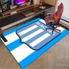 Rennteam-Emblem Teppich für Büro, Stuhlunterlage, Dekorativer Teppich Wohnzimmer Matte, Große Größe Fan Geschenke Weihnachtsgeschenke