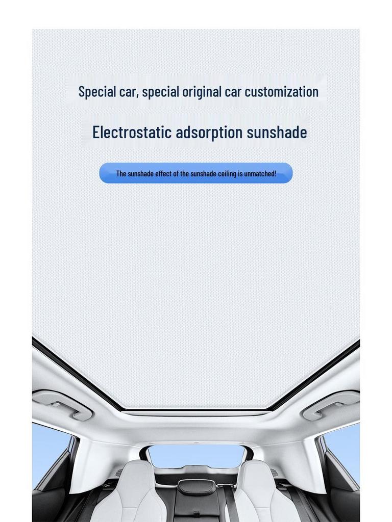 Dongfeng Jingyi X5 Sunroof Electrostatic Sunshade: Heat Insulation, Sun Protection, Privacy Shield, Opaque