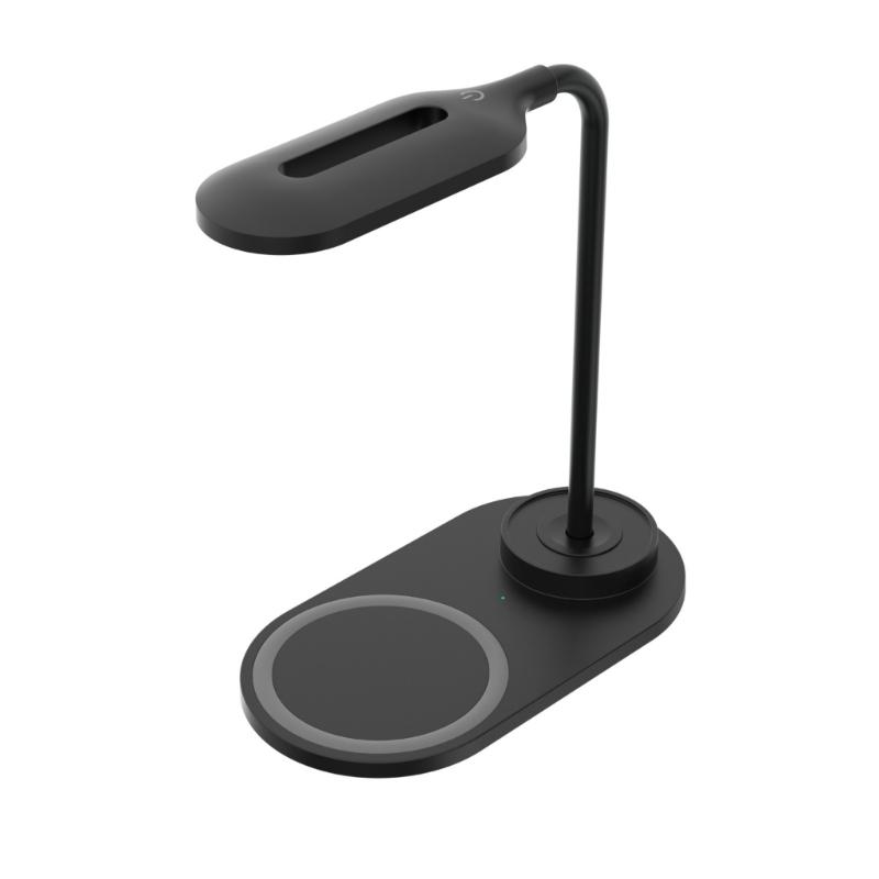 Flexible Bedside Lamp Wireless Phone Charger 15W Fast Charging Dimmable Reading Light Upgrades for Home Office Essential